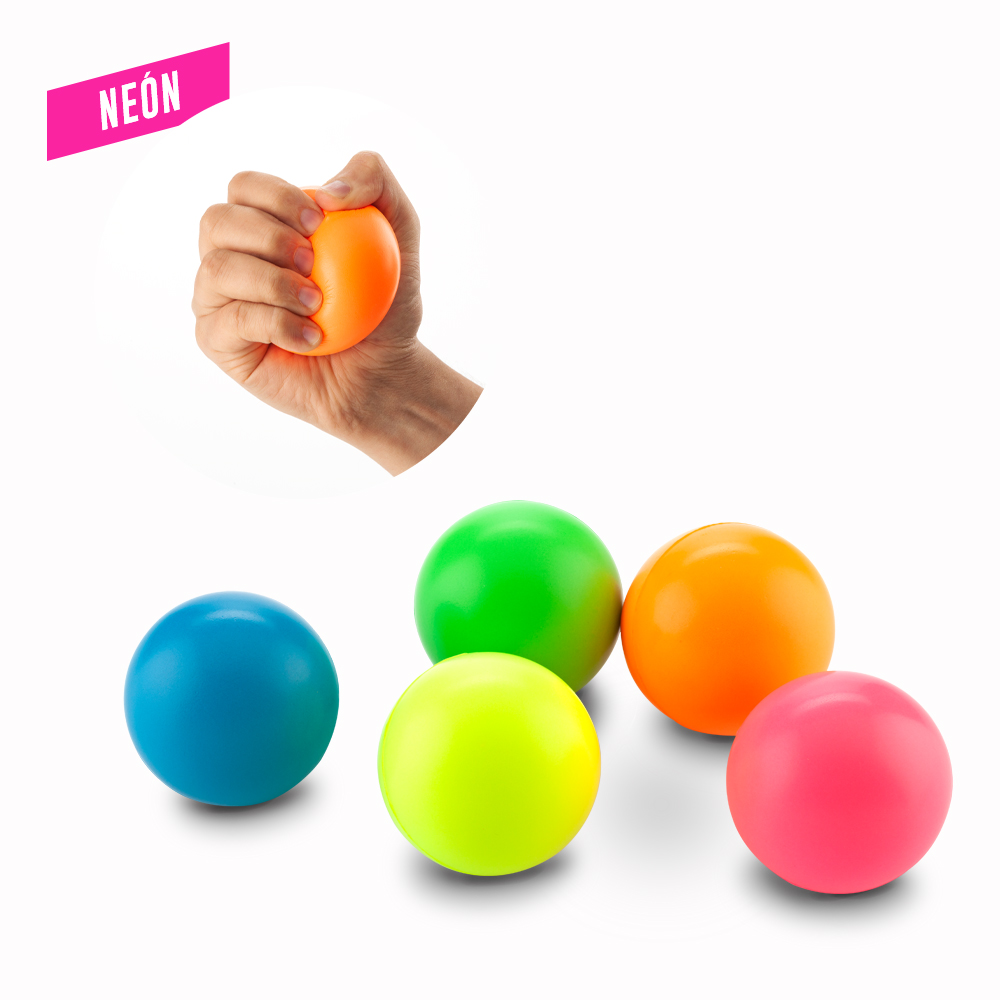 Bola Antiestrés Neón 6,7Cm