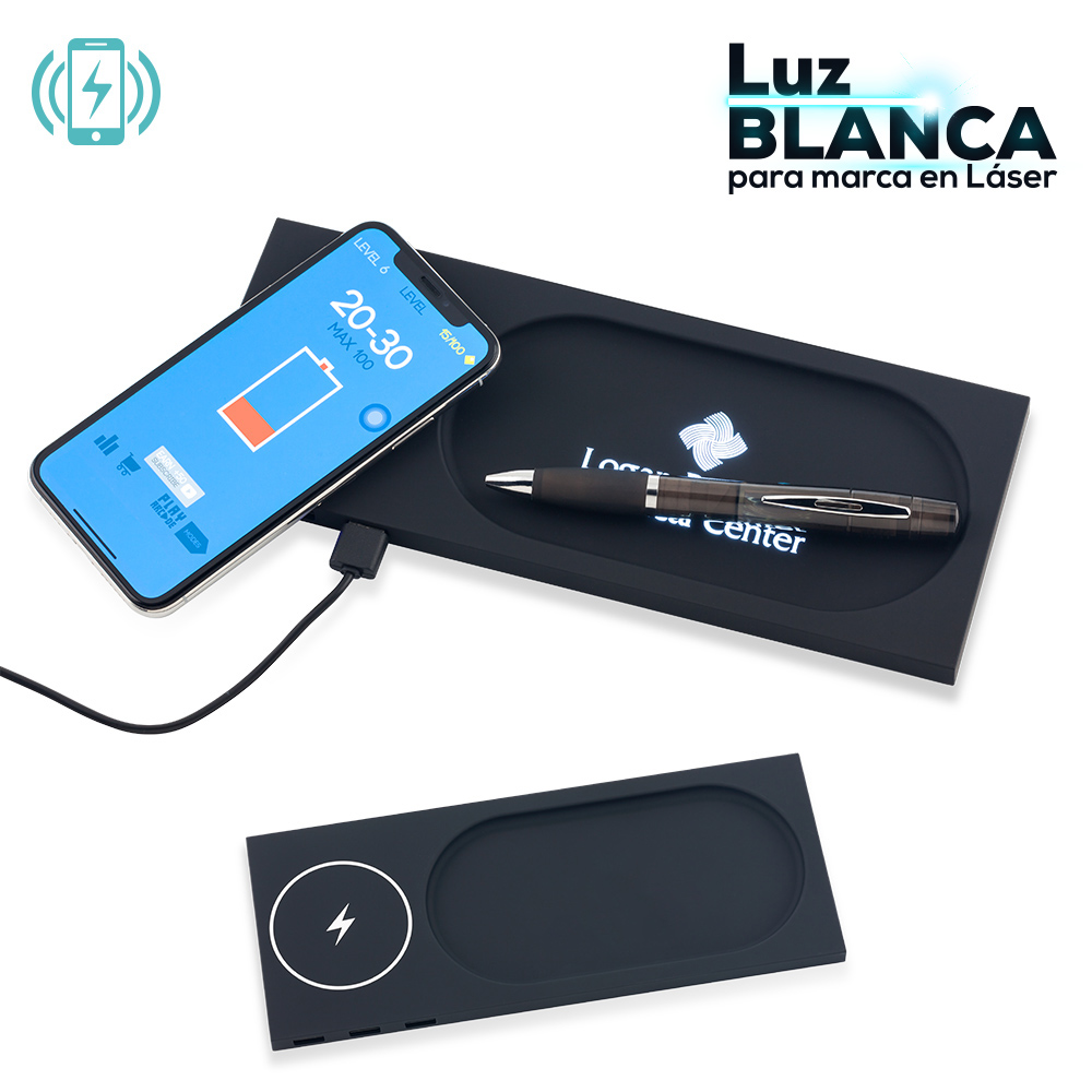 Organizador Light Con Cargador Inalambrico