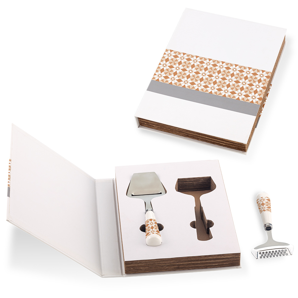 Set De 2 Utensilios Para Queso Book -